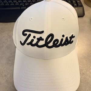 NWT Titleist T-Series Hat White Golf Adjustable Sport